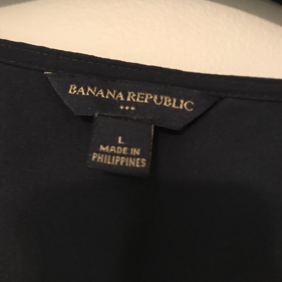 navy banana republic peplum top - Picture 2 of 4